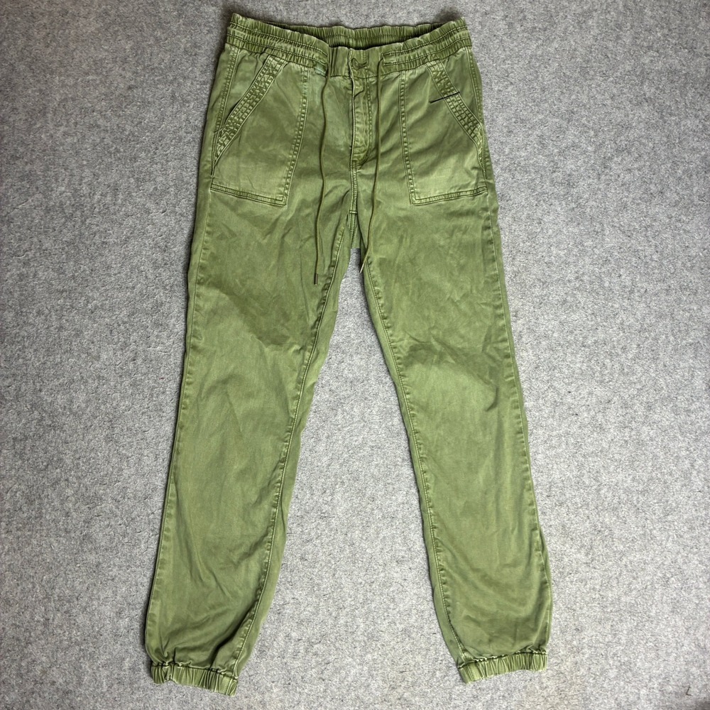 American Eagle Jogger Pants Size 14 31x28 Green Stretch Lyocel Elastane Cotton